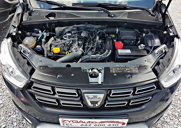 Dacia Dokker cena 57900 przebieg: 56000, rok produkcji 2020 z Międzyrzecz małe 667
